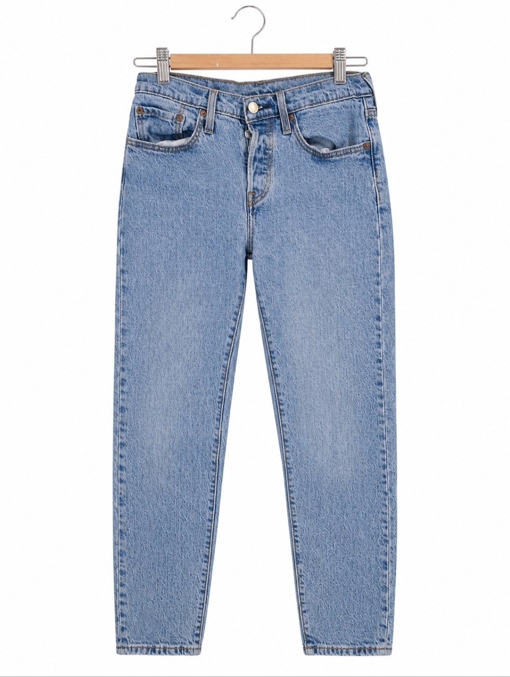 Levi’s 501 Tapered Jeans Light Wash High Rise Vintage Style Size W26 L28